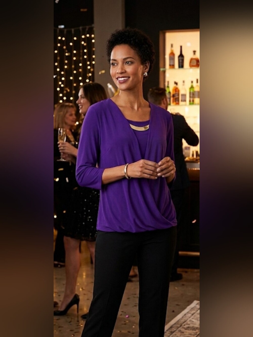 Candid Soul Top Sz XL built-in necklace